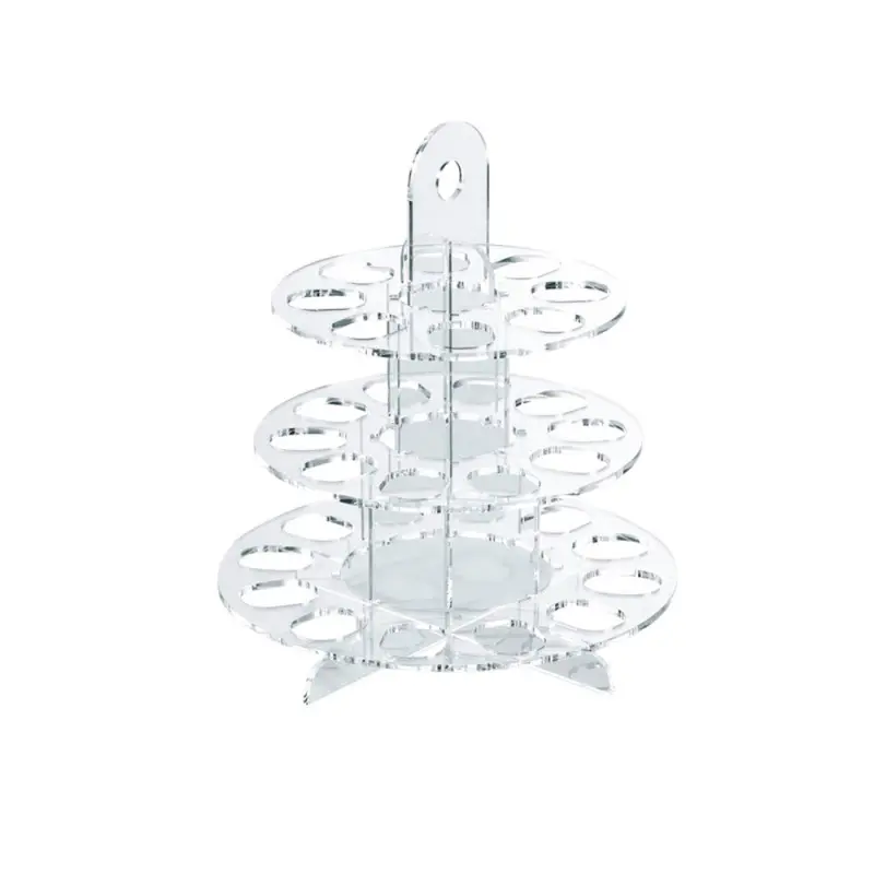 3-Tier Plexiglass Macaron Tower Display Stand for 30 Macarons - ø 240 mm x h 280 mm 3-Tier Plexiglass Macaron Tower Display Stand for 30 Macarons - ø 240 mm x h 280 mm