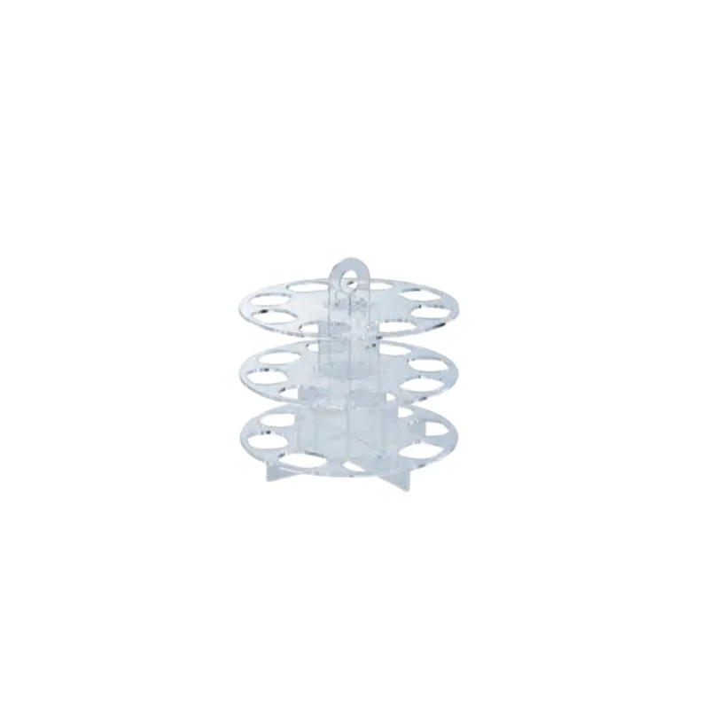 3-Tier Plexiglass Macaron Tower Display Stand for 24 Macarons - ø 180 mm x h 173 mm - Pack of 5