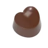 Polycarbonate Lotus Leaf Heart Chocolate Mold by Arvind Prasad - 28 mm x 29 mm x h 18mm - 11gr - 21 cavity