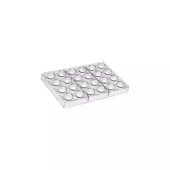 Silikomart Professional Polycarbonate Uovo 01-p Chocolate Egg Praline Mold - 40 mm x 28 mm x h 14 mm - 24 Cavity