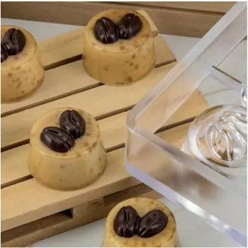 Polycarbonate Caffè Chocolate Mold - ø 30 mm x h 20 mm - 11.5gr - 24 cavity