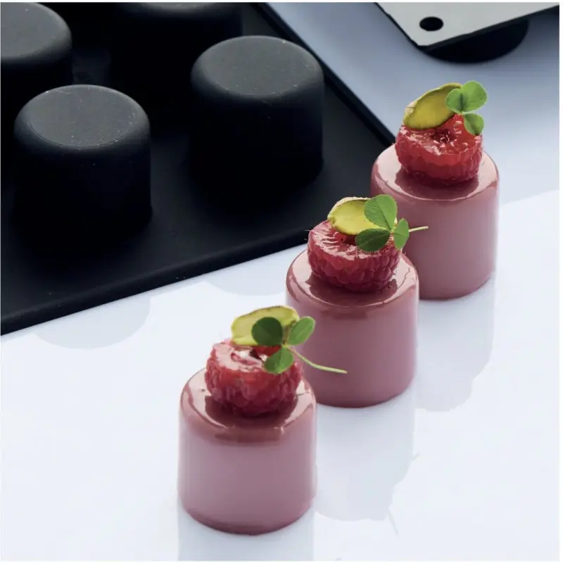 Professional DOT Mini Portion Silicone Pastry Mold - ø 32 mm x h 30 mm - 24ml - 18 cavity