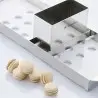 Macaron Filling Shaper Template - ø 40 mm - ø 35 mm macaron size - 1200 ml - 63 cavities