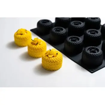 Professional Single Portion Regalia Silicone Mold by Nicolas Rouzaud - Ø mm 70×48 h - 12 cavity - 140 ml