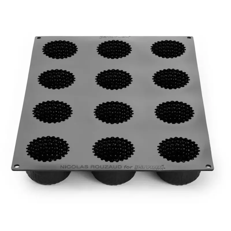 Professional Single Portion Regalia Silicone Mold by Nicolas Rouzaud - Ø mm 70×48 h - 12 cavity - 140 ml