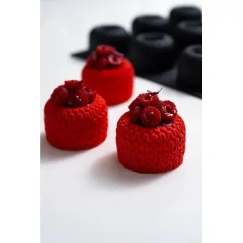 Professional Single Portion Regalia Silicone Mold by Nicolas Rouzaud - Ø mm 70×48 h - 12 cavity - 140 ml