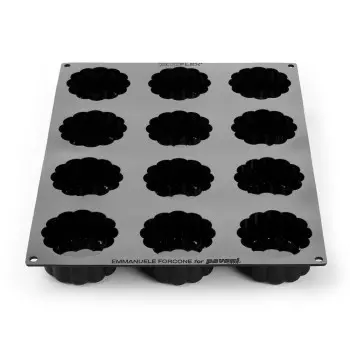 Professional Single Portion Charme Silicone Mold by Emmanuele Forcone - Ø 78 mm ×38 mm - 12 cavity - 140 ml