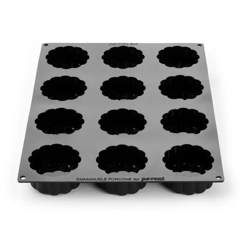 Professional Single Portion Charme Silicone Mold by Emmanuele Forcone - Ø 78 mm ×38 mm - 12 cavity - 140 ml