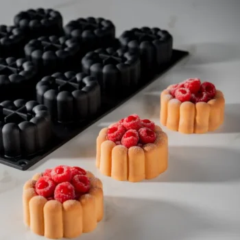 Professional Single Portion Charme Silicone Mold by Emmanuele Forcone - Ø 78 mm ×38 mm - 12 cavity - 140 ml