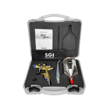 SATAjet 1000 B RP Air Brush by SATA with 5.0 Nozzle - Stainless Steel Spray Gun for Glazing, Icing and chocolate decor