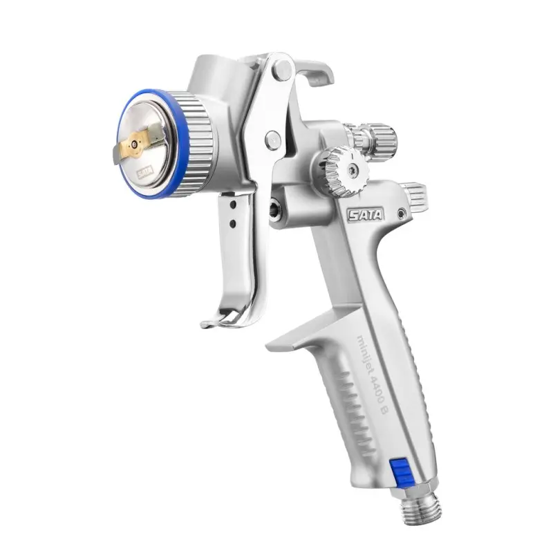 SATAminijet 4400 RP Air Brush by SATA - 1.2 Nozzle with 2 Aluminum 0.3L Cups - Stainless Steel Spray Gun for cocoa butter and c