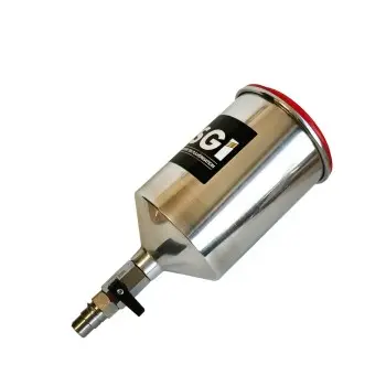 SATA Aluminum Gravity Flow Cup - 0.75 L - QCC with 1/4-Turn Valve