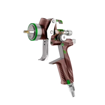 SATAminijet 4400 B HVLP Air Brush by SATA - 1.2 Nozzle with Aluminum 0.3L Cups - Stainless Steel Spray Gun for cocoa butter