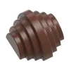 Polycarbonate Tourage Chocolate Mold By the Dutch Pastry Team - 31 mm x 28,5 mm x h 19 mm - 21 cavity
