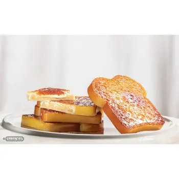 Polycarbonate French Toast Chocolate Mold By Alexandre Bourdeaux - 73 mm x 73 mm x h 10 mm - 3 cavity