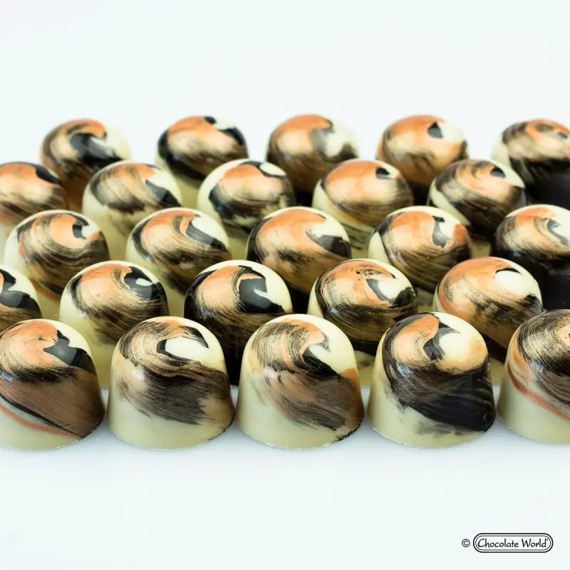 Polycarbonate Dome Chocolate Mold - Ø 30 x 25 mm - 17gr - 28 Cavity Polycarbonate Dome Chocolate Mold - Ø 30 x 25 mm - 17gr - 28 Cavity