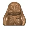 Polycarbonate Easter Bunny Rabbit Chocolate Mold - 70 mm x 68,5 mm - 4R + 4L cavity
