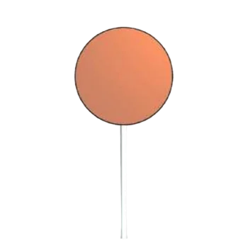 Polycarbonate Round Flat Lollipop Chocolate Mold - Ø 50 mm x 7 mm - 16 gr - 6 cavity
