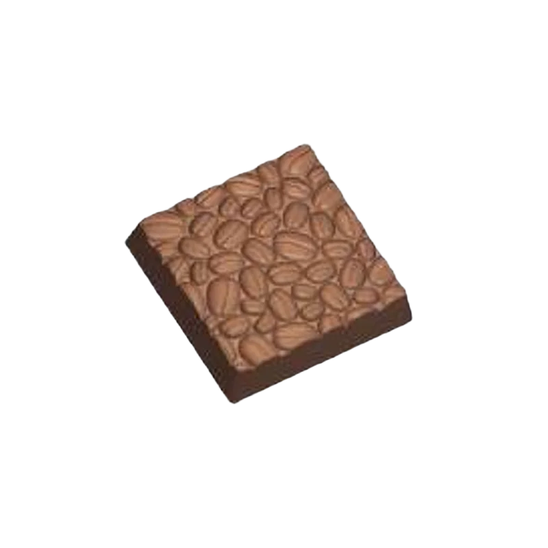 Polycarbonate Square Napolitains with Coffee Beans Chocolate Mold - Polycarbonate Square Napolitains with Coffee Beans Chocolate Mold -
