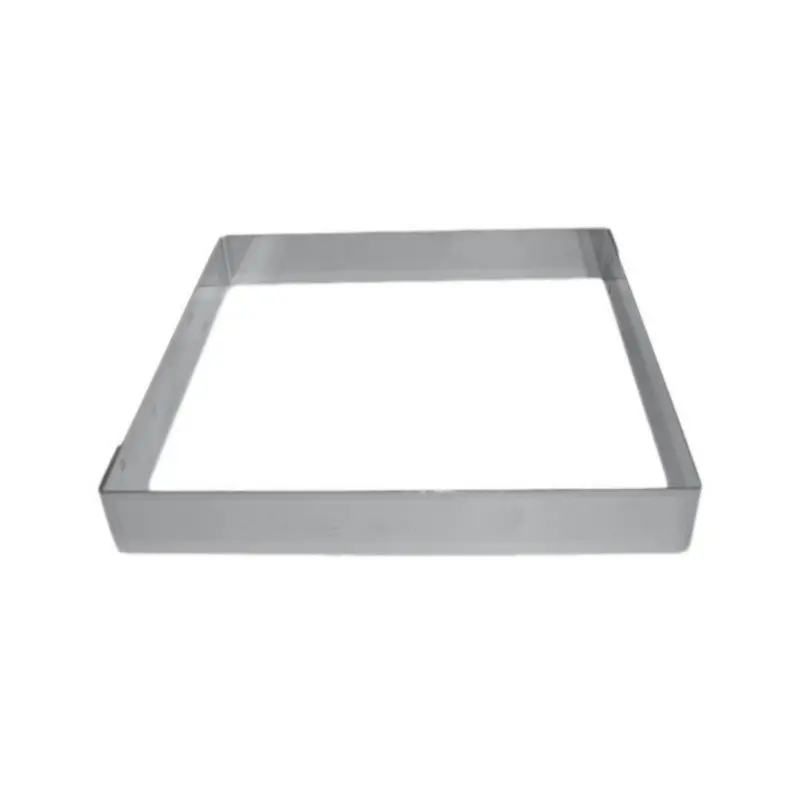 Professional Heavy Duty Stainless Steel Square Entremet Ganache Confiserie Frame 45 mm - 32 cm x 32 cm Professional Heavy Duty Stainless Steel Square Entremet Ganache Confiserie Frame 45 mm - 32 cm x 32 cm