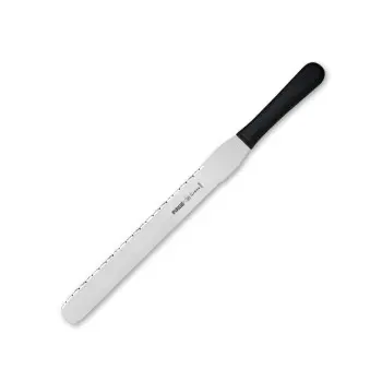 Pirge Professional Pastry Knife Double Serrated 30 cm - Black