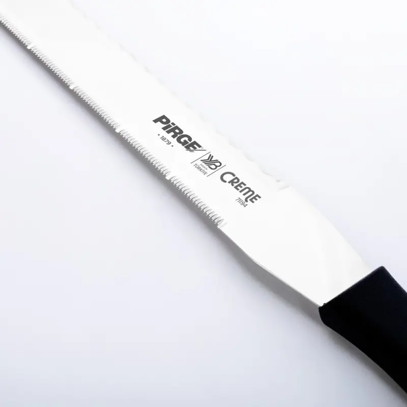 Pirge Professional Pastry Knife Double Serrated 30 cm - Black Pirge Professional Pastry Knife Double Serrated 30 cm - Black