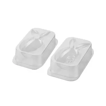 Thermoformed Lucky Bunny Easter Themed Chocolate Mold - 110 mm x 105 mm
