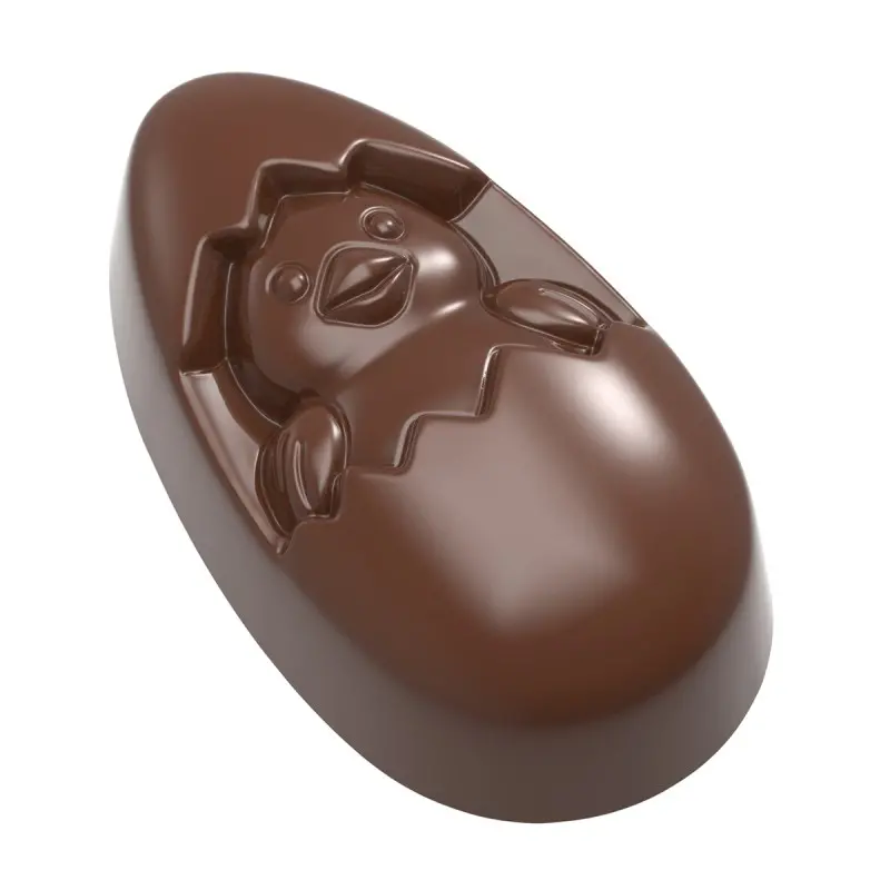 Polycarbonate Easter Chick Chocolate Praline Mold - 59 mm x 34 mm x h 20 mm - 28 gr - 12 cavities