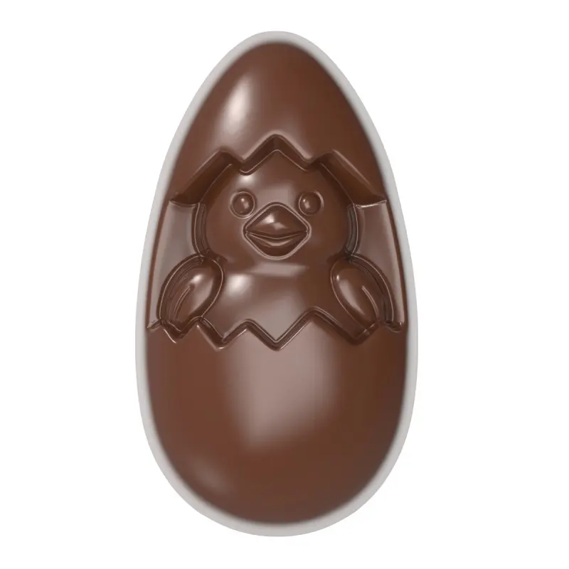 Polycarbonate Easter Chick Chocolate Praline Mold - 59 mm x 34 mm x h 20 mm - 28 gr - 12 cavities