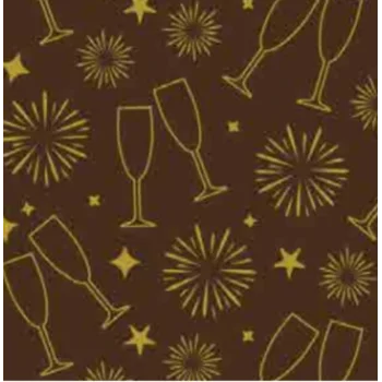 New Year Greeting Chocolate Transfer Sheets - 300 mm x 400 mm - 10 sheets