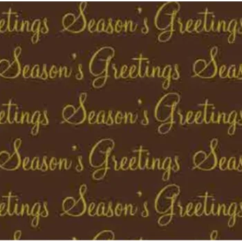 Season's Greetings Chocolate Transfer Sheets - 300 mm x 400 mm - 10 sheets