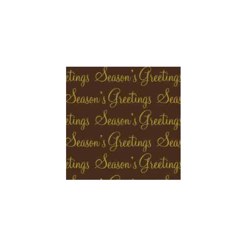 Season's Greetings Chocolate Transfer Sheets - 300 mm x 400 mm - 10 sheets