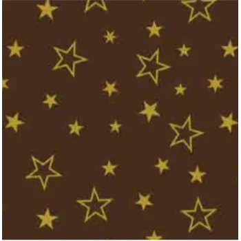 Twinkling Gold Stars Chocolate Transfer Sheets - 300 mm x 400 mm - 10 sheets