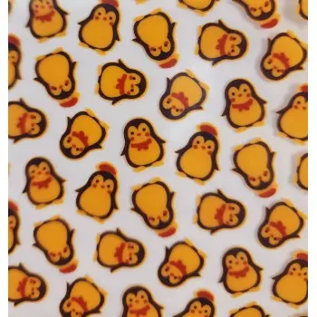 Winter Penguin Chocolate Transfer Sheets - 300 mm x 400 mm - 10 sheets
