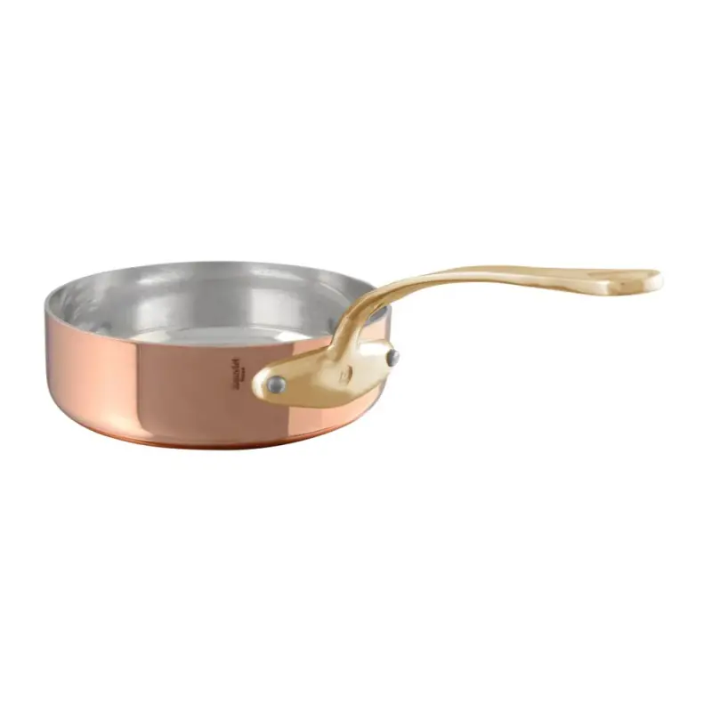 Mauviel M'Tradition Copper Sautepan with Bronze Handles - 10.92''- 4.7 L / 5.05 Qt