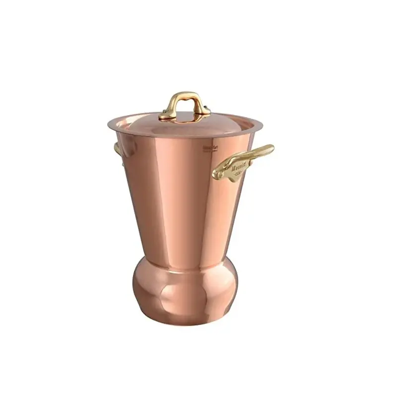 Mauviel M'Tradition Copper Potatoes Steamer with Bronze Handles - 6.24''- 2.7 L / 2.9 Qt