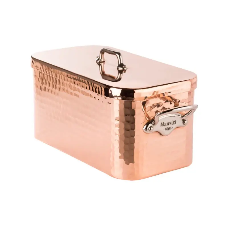 Mauviel M'Tradition Copper Braising Pan W/L with Stainless Steel Handles - 11.4 x 6.2''- 6.4 L / 6.4 Qt Mauviel M'Tradition Copper Braising Pan W/L with Stainless Steel Handles - 11.4 x 6.2''- 6.4 L / 6.4 Qt