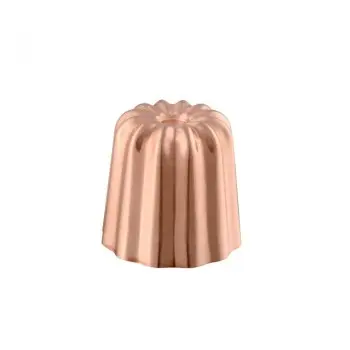 Mauviel M'Passion Copper Copper Tinned Canele Mold - 1.755''