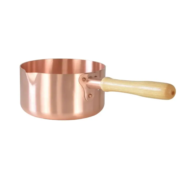 Mauviel M'Passion Copper Sugar Pan with Bronze Handles - 6.24'' Mauviel M'Passion Copper Sugar Pan with Bronze Handles - 6.24''