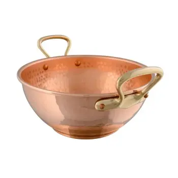 Mauviel M'Passion Copper Sirup Pan with Bronze Handles - 11.7''- 7.2 L / 7.6 Qt