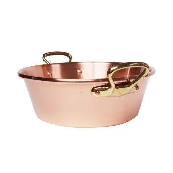 Mauviel M'Passion Copper Jam Pan with Bronze Handles - 14.04''- 9 L / 9.5 Qt
