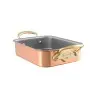 Mauviel M'Minis Copper Roasting pan with Bronze Handles - 5.5 x 3.9''- 4.7 L / 1.8 Qt
