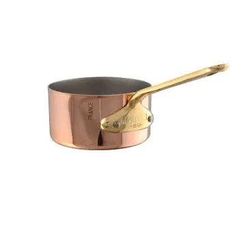 Mauviel M'Minis Copper Saucepan with Bronze Handles - 3.51''- .3 L / .4 Qt