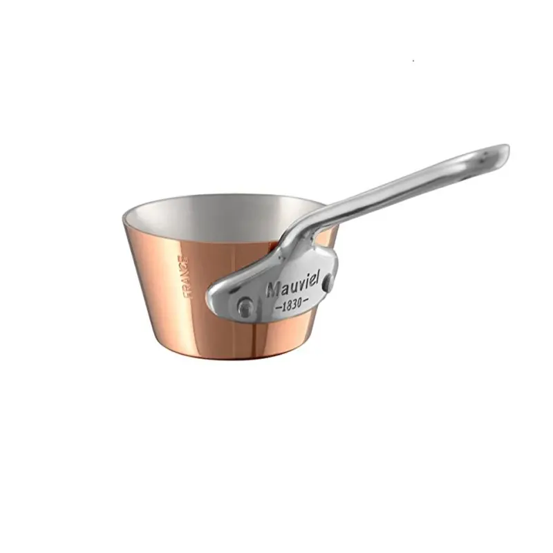 Mauviel M'Minis Copper Mauviel M'MINIS Copper Splayed Saute Pan With Cast Stainless Steel Handle, 3.54-In - 3.54-In ''