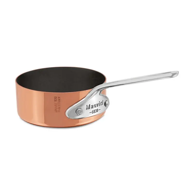 Mauviel M'Minis Copper Sautepan with Stainless Steel Handles - 3.51''