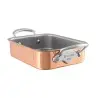 Mauviel M'Minis Copper Roasting pan with Stainless Steel Handles - 7.1 x 5.5''