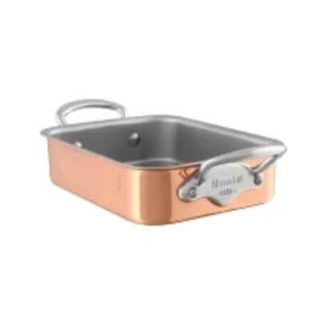 Mauviel M'Minis Copper Roasting pan with Stainless Steel Handles - 5.5 x 3.9''