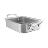 Mauviel M'Minis Stainless Steel Roasting pan with Stainless Steel Handles - 5.5 x 3.9''