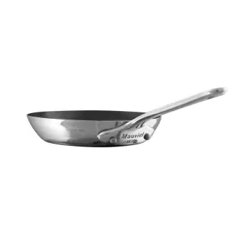 Mauviel M'Minis Stainless Steel Blinis Frypan with Stainless Steel Handles - 4.68''