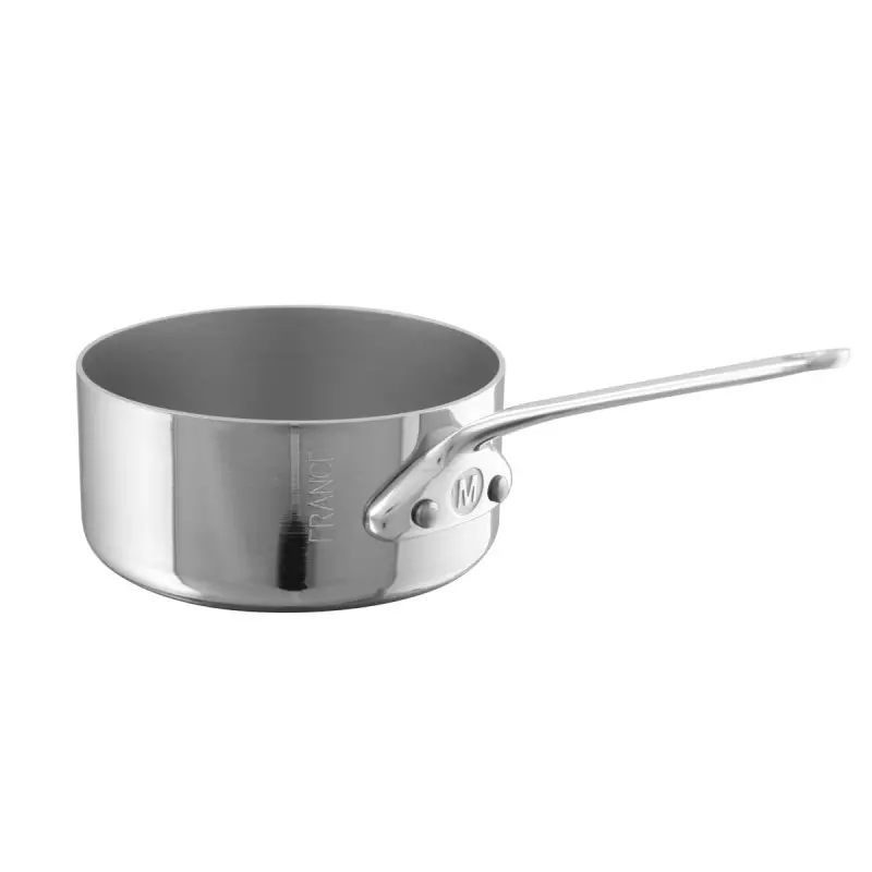 Mauviel M'Minis Stainless Steel Sautepan with Stainless Steel Handles - 2.73''- 0.1 L / 0.1 Qt